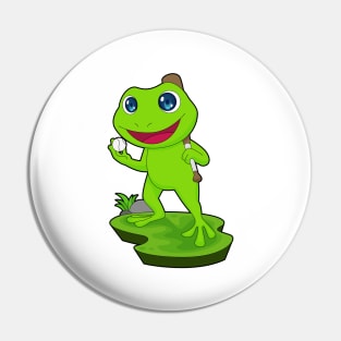 Frog Baseball Baseball bat Sports Pin