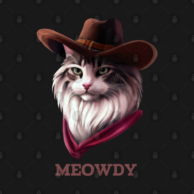 Meowdy Howdy Cowboy Cat by dramabite