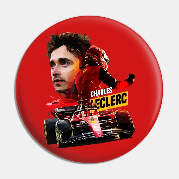 Racing Leclerc Pin by pxl_g