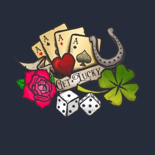 Get Lucky Traditional Tattoo T-Shirt