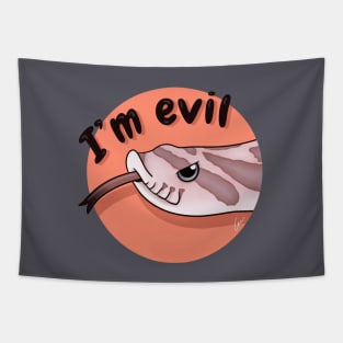 Lavender Western Hognose Snake, "I'm evil" Tapestry