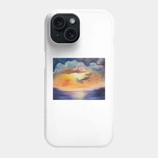 Cloud Dreaming, clouds, sky, skyscape, waterscape, ocean, dramatic sky, purple sunset, beautiful ocean sunset, Phone Case