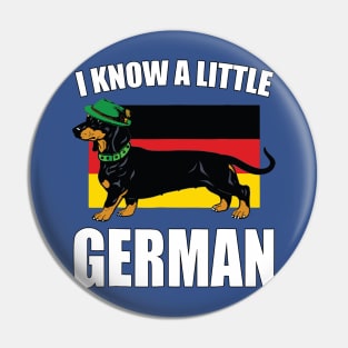 I Know A Little German 2 Pin