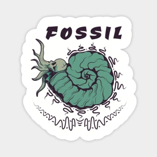 FOSSIL, band merchandise, skull design Magnet