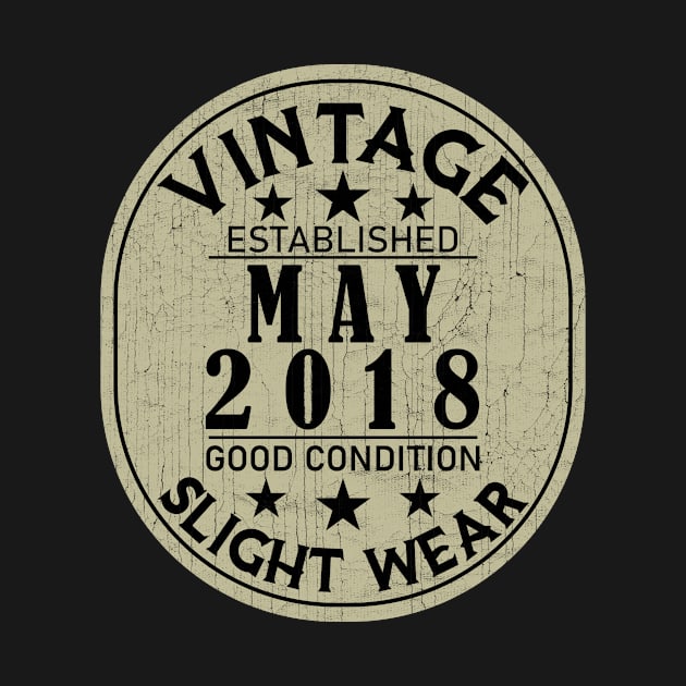 Vintage Established May 2018 - Good Condition Slight Wear by Stacy Peters Art