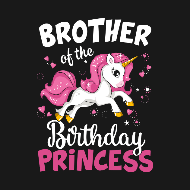 Brother of the Birthday Princess Unicorn Girl by folidelarts