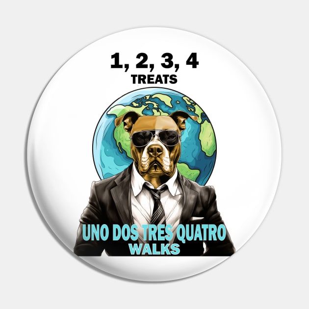 Pit Bull pet version Pin by VoluteVisuals
