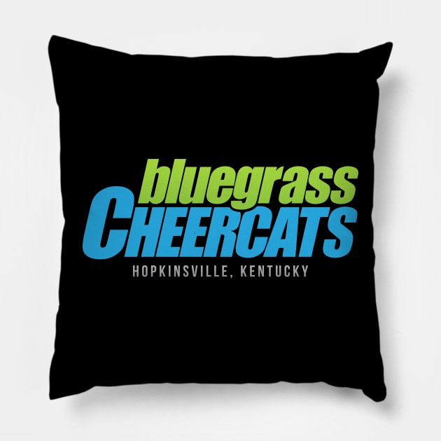 Green/Blue Logo Pillow by bluegrasscheercats