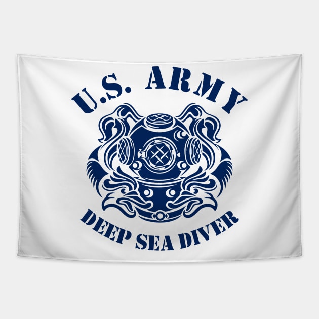 Mod.6 US Navy Deep Sea Diver Combat Tapestry by parashop