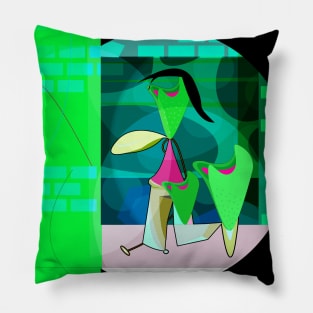 Abstract Stand Up Comedian Pillow