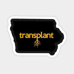 Iowa Transplant IA Gold Black Magnet