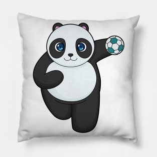 Panda Handball player Handball Pillow