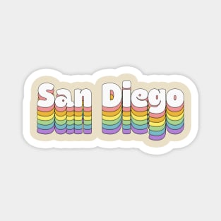 San Diego // Retro Typography Design Magnet