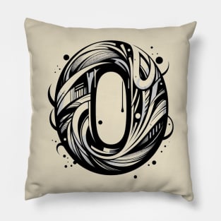 Letter O design graffity style Pillow