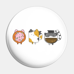 Breakfast cats Pin