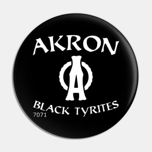 Vintage Akron Black Tyrites Pin