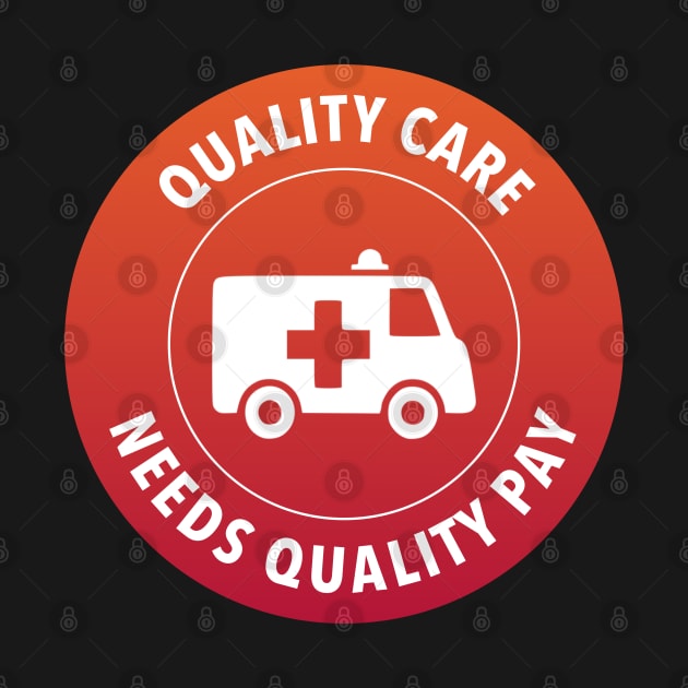 Quality Care Needs Quality Pay - Support Nurses by Football from the Left