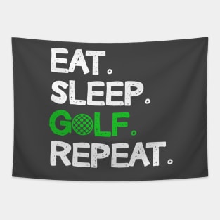 Eat Sleep Golf Repeat Design Golfing Lover Tapestry