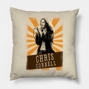 Vintage Aesthetic Chris Cornell 1990s Pillow