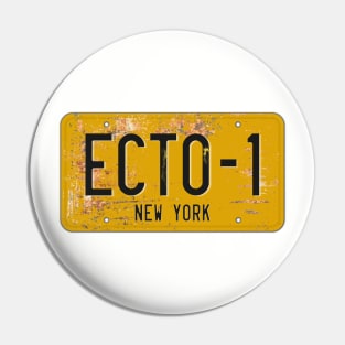 GHOST BUSTERS - ECTO-1 REGISTRATION PLATE Pin