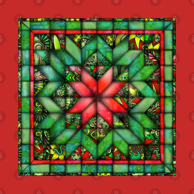 Christmas quilt by Zodiart