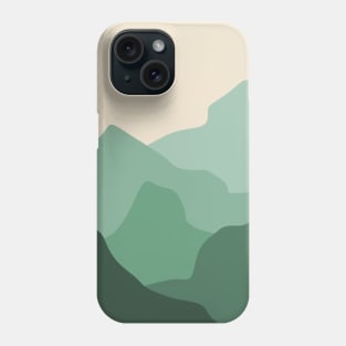 Minimalistic Abstract Snow Mountains Phone Case