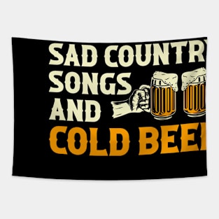 Sad Country Songs And Cold Beer Tapestry