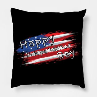 Happy Independence Day, July 4th United States of America Pillow