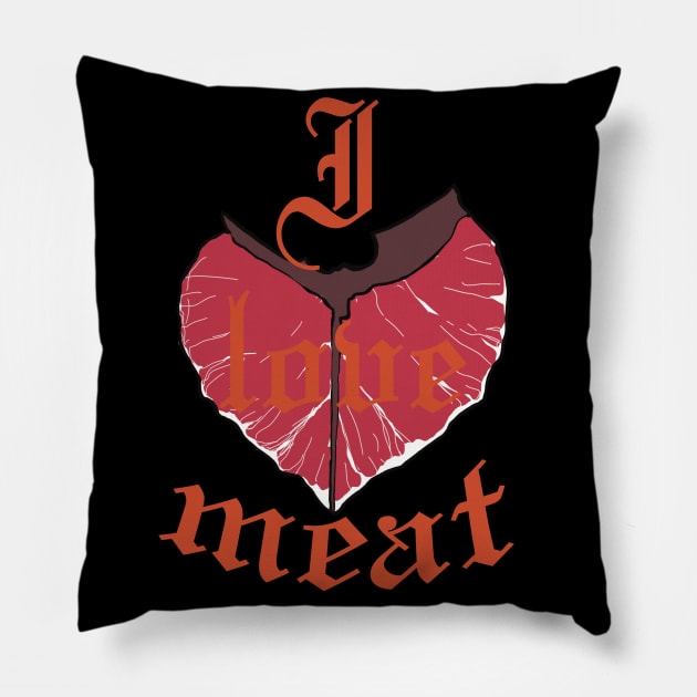 meat lover Pillow by Paskalamak