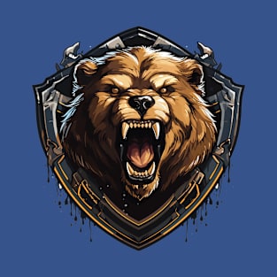 Angry Bear Shield T-Shirt