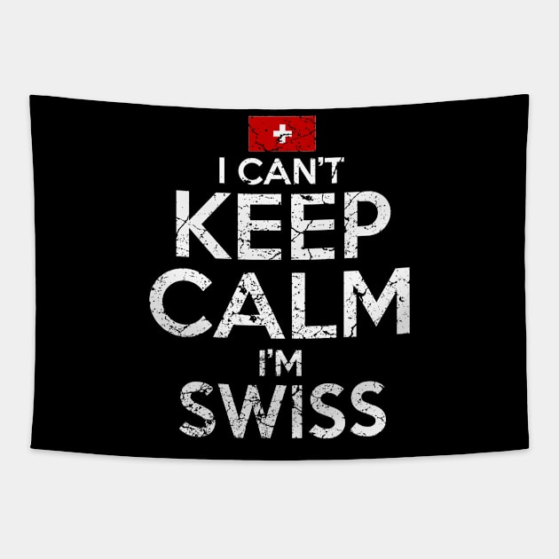 I Can't Keep Calm I'm Swiss Tapestry by Mila46