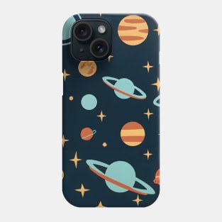 Interstellar Waltz: When Planets & Stars Dance Together in Space Phone Case