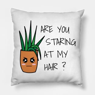 Angry kawaii houseplant Pillow