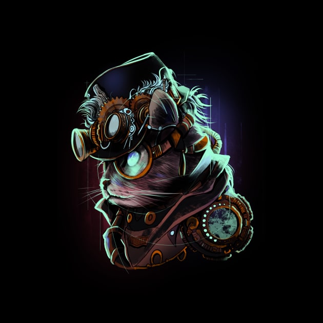 Steampunk cat by Fan.Fabio_TEE