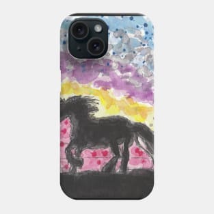 Horse  colorful sky Phone Case