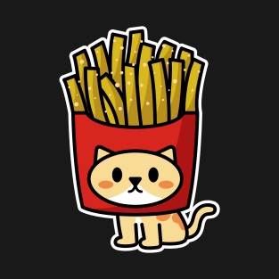 French Fries Cat T-Shirt