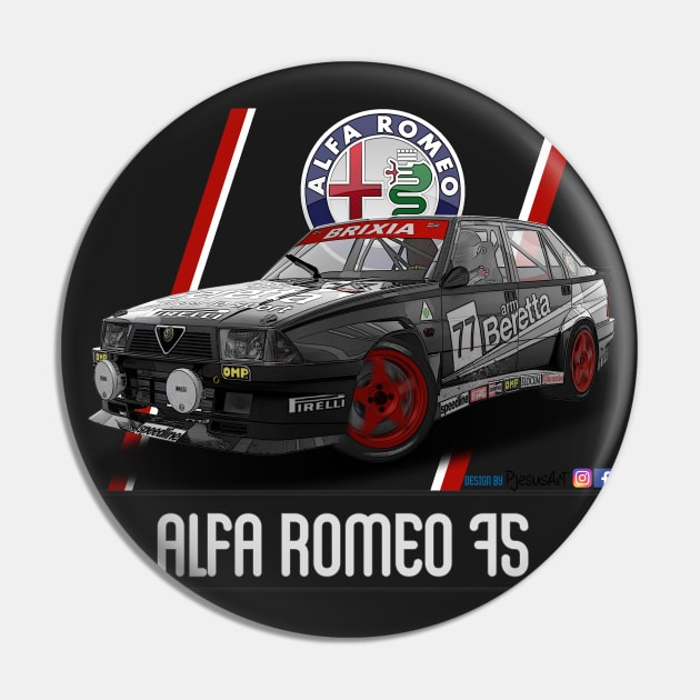 Alfa Romeo 75 Beretta Pin by PjesusArt