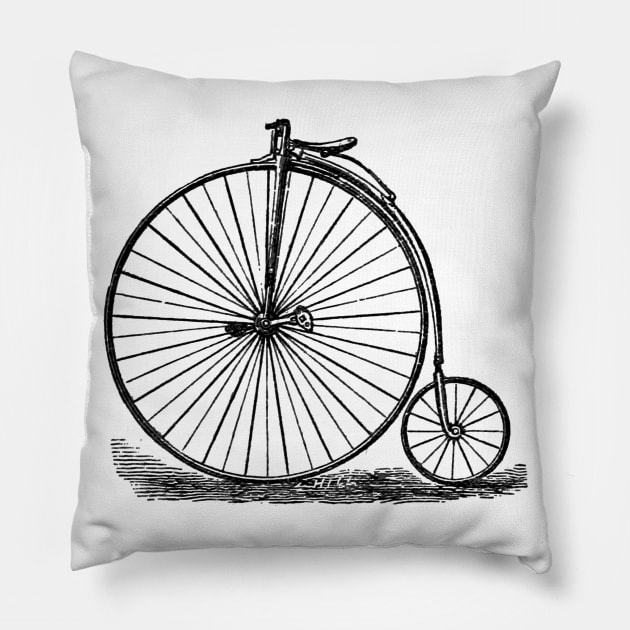 Penny Farthing Pillow by wanungara