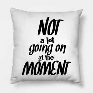 Not a lot going on at the moment, funny, cool design Pillow