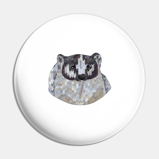 Badger Pin by Blacklightco