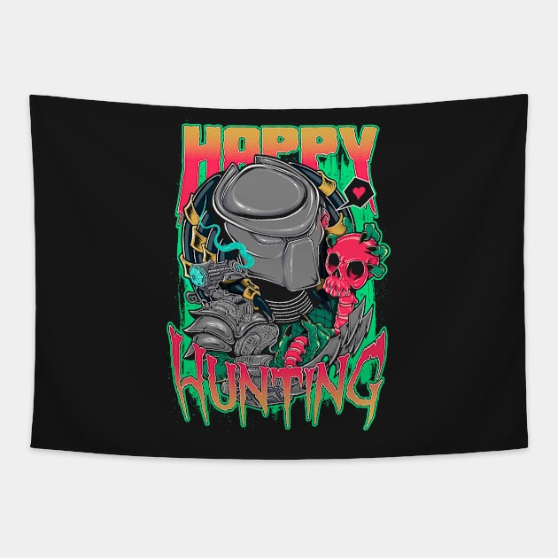 Happy Hunting Tapestry by MeFO