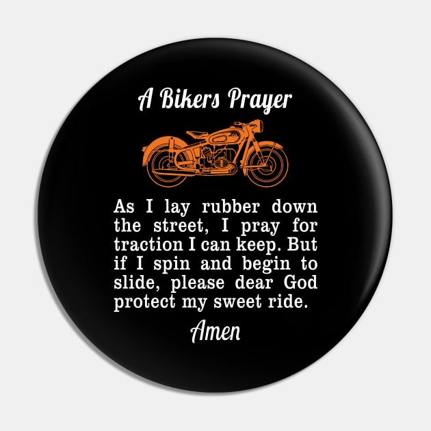 Motorcycle Prayer print Bikers Prayer product Men Women Kids Pin by merchlovers