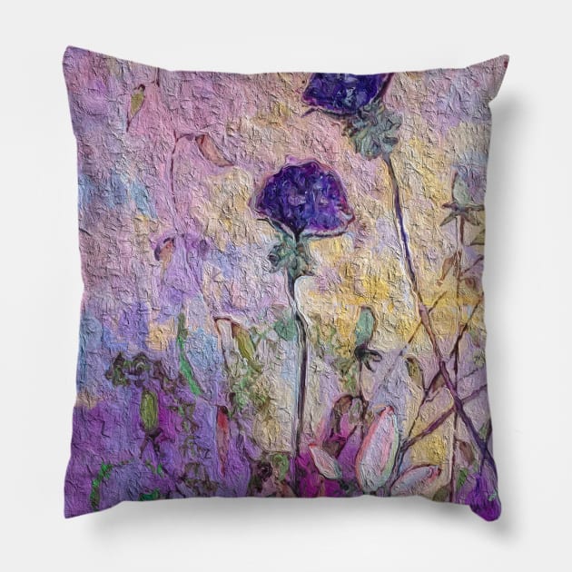 Flower wall Pillow by Miriam de la Paz