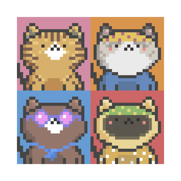 Pixel Cat Tile 034 by Infinite Mew Mew
