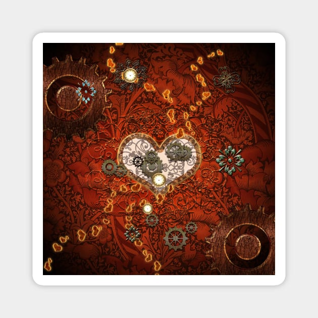 Steampunk heart Magnet by Nicky2342