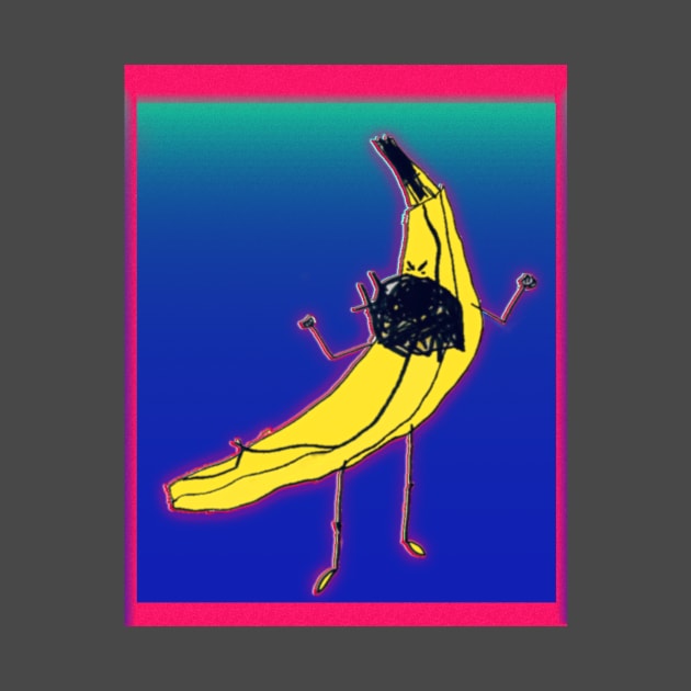 Neon Angry Banana by AngryFruit