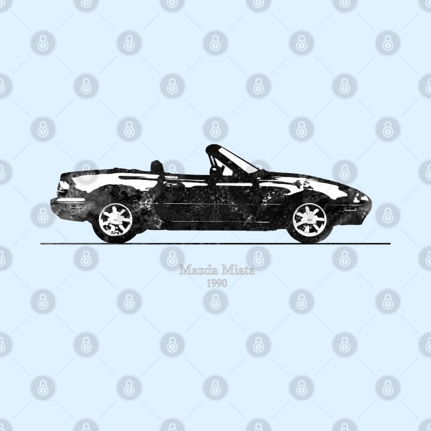 Mazda Miata MX-5 1990 Illustration - pb by SPJE Illustration Photography