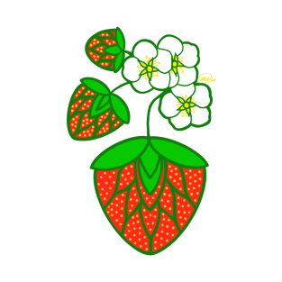 Strawberry Design T-Shirt