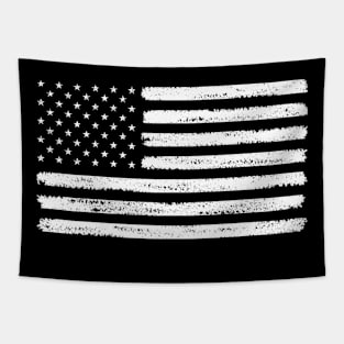 USA flag white color Tapestry