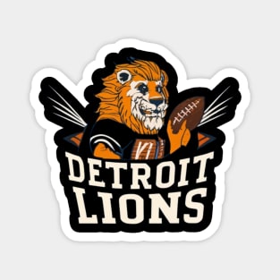 Detroit lions football vector design Magnet